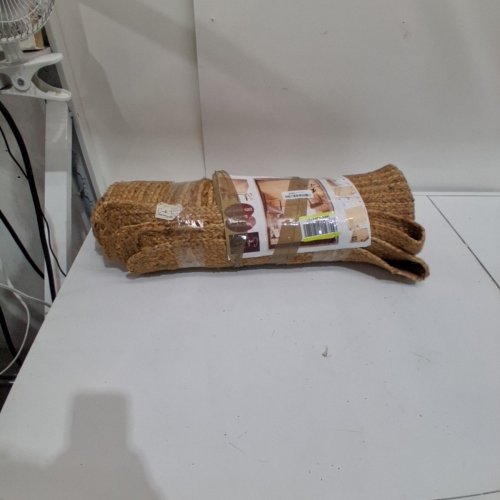 CRAFT TRADE HAND WOVEN JUTE AREA FLOOR RUG - 4FT X 6FT - NATURAL TAN image 4