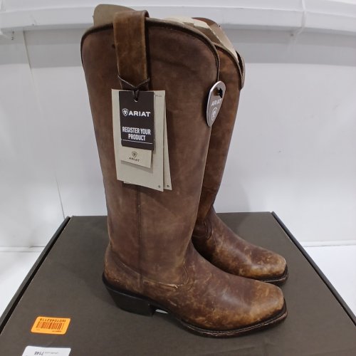 WOMEN'S ARIAT YELLOWSTONE STOCKMAN WESTERN BOOT - 9B MEDIUM - BROWNISH (TYLE: 10060770) image 3