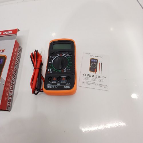 LJPXHHU DIGITAL MULTIMETER ELECTRICAL TESTER WITH BACKLIT LCD DISPLAY - ORANGE (MODEL: XL830L) image 2