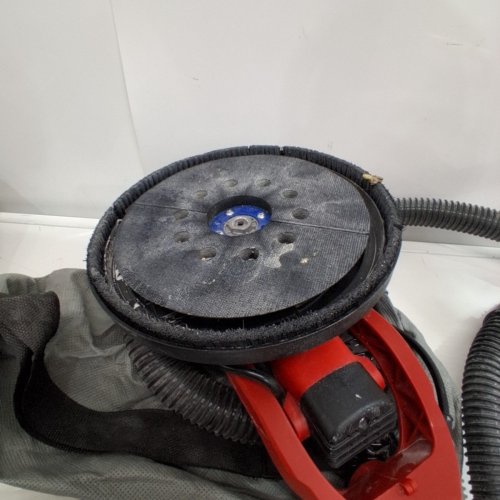 XDOVET ELECTRIC DRYWALL WALL GRINDING SANDER MACHINE WITH SANDPAPER DISCS & LED LIGHT - 850W - RED image 4