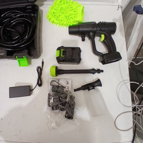 YKYI 6-IN-1 CORDLESS PRESSURE WASHER - 3GPM 1200PSI - BLACK/GREEN image 3