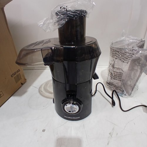 HAMILTON BEACH BIG MOUTH 3 INCH FEED CHUTE JUICE EXTRACTOR FOR WHOLE FRUITS & VEGGIES- 800W-BLACK- (MODEL:67601AG) image 3