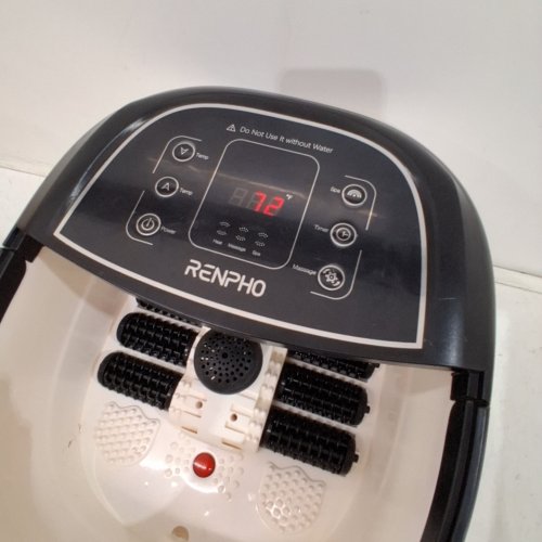 RENPHO FOOT SPA BATH MASSAGER, MOTORIZED MASSAGE, FAST HEATING, AND POWERFUL BUBBLE JETS, AUTOMATIC SHIATSU MASSAGING ROLLERS image 2