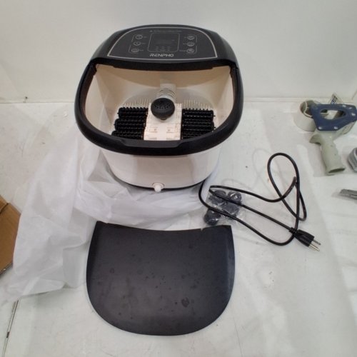 RENPHO FOOT SPA BATH MASSAGER, MOTORIZED MASSAGE, FAST HEATING, AND POWERFUL BUBBLE JETS, AUTOMATIC SHIATSU MASSAGING ROLLERS image 3
