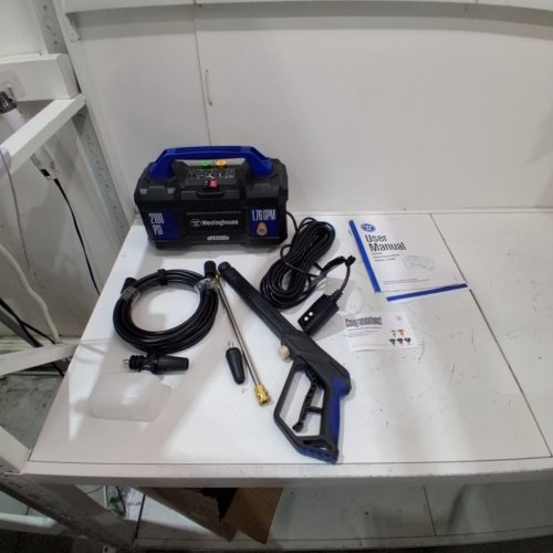 WESTINGHOUSE HANDHELD ELECTRIC PRESSURE WASHER WITH INTERCHANGEABLE NOZZLES - 2100PSI - 1.7GPM - BLACK/BLUE (MODEL: EPX3100V) image 3