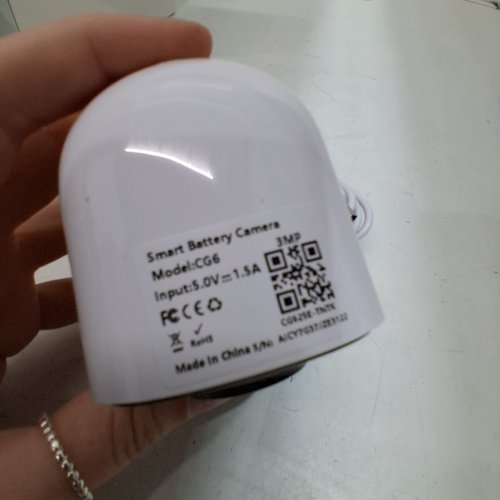 WIRELESS BATTERY CAMERA - 5V 1.5 AMP - WHITE (MODEL: CG6) image 4