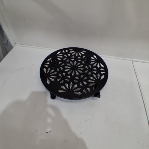 MULLALLY METAL ROLLING PLANT CADDY - 15" X 2.99" - BLACK (MODEL: 1934017) image 2