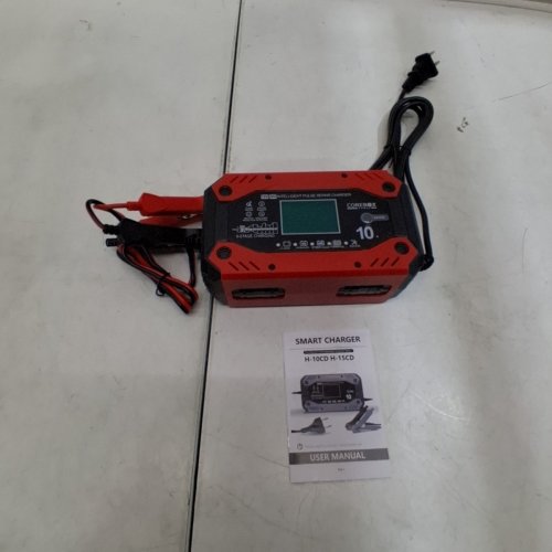 YONHAN BATTERY CHARGER AND MAINTAINER - 12V 10A / 24V 5A - RED/BLACK (MODEL: H-10CD) image 6