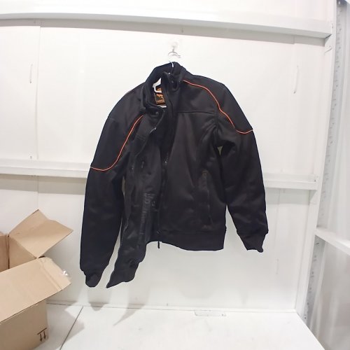WOMEN'S MILWAUKEE LEATHER SOFT SHELL ARMORED MOTORCYCLE RACING STYLE JACKET WITH HOOD - EXTRA LARGE - BLACK (STYLE: MPL2764) image 2