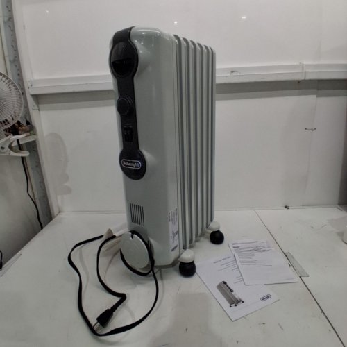 DELONGHI RADIAS OIL FILLED RADIATOR, ECO DIGITAL FULL ROOM RADIANT ELECTRIC SPACE HEATER - LIGHT GREY (MODEL:TRRS0715ECA) image 3