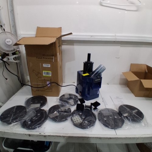 MOGAN 8-IN-1 ELECTRIC VEGETABLE CUTTER - 110 V / 100W - BLUE (MODEL: MG-ULTRA9) image 2