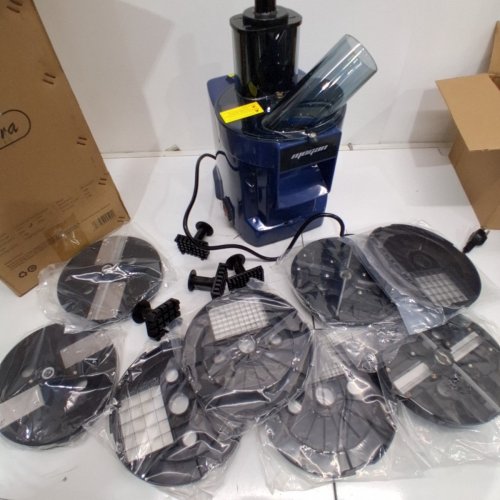 MOGAN 8-IN-1 ELECTRIC VEGETABLE CUTTER - 110 V / 100W - BLUE (MODEL: MG-ULTRA9) image 5