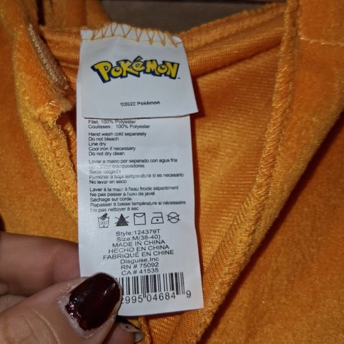 UNISEX ADULT DISGUISE DELUXE OFFICIAL POKEMON CHARIZARD HALLOWEEN COSTUME - MEDIUM (38-40) - CHARIZARD image 3