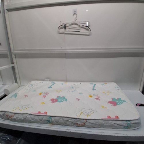 FOAM CRIB DINOSAUR TODDLER CRIB MATTRESS - 52" X 27" X 5" - WHITE image 2