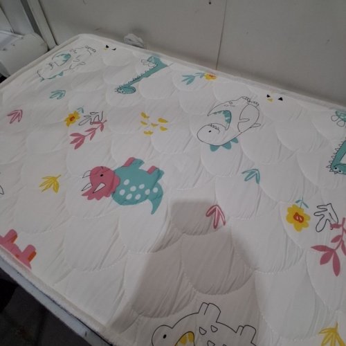 FOAM CRIB DINOSAUR TODDLER CRIB MATTRESS - 52" X 27" X 5" - WHITE image 3
