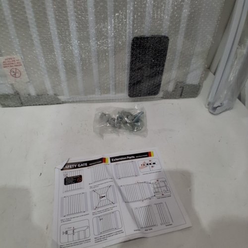 MINO KESPER EXTRA TALL WALK THRU PET GATE - 51.18" X 30.7" - 35.43" - WHITE image 3