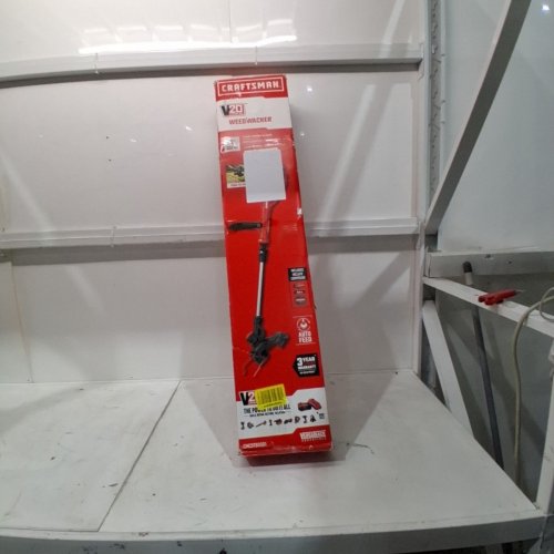 CRAFTSMAN CORDLESS STRING TRIMMER & EDGER WEEDWACKER WITH AUTOMATIC LINE FEED - 13" - 20V - BLACK/RED (MODEL: CMCST90001) image 7