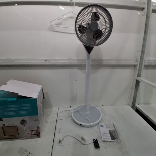 WOOZOO 360° PEDESTAL 12-SPEED AIR CIRCULATOR - ADJUSTABLE HEIGHT 21" TO 40" - WHITE (MODEL: STF-360DC/1747373) image 3