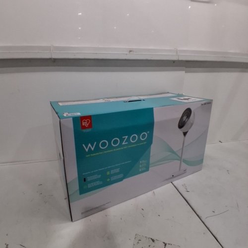 WOOZOO 360° PEDESTAL 12-SPEED AIR CIRCULATOR - ADJUSTABLE HEIGHT 21" TO 40" - WHITE (MODEL: STF-360DC/1747373) image 5