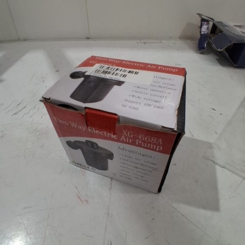 2-WAY ELECTRIC AIR PUMP - BLACK (MODEL: XG-668A) image 3