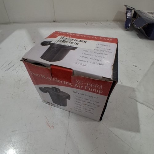 2-WAY ELECTRIC AIR PUMP - BLACK (MODEL: XG-668A) image 4
