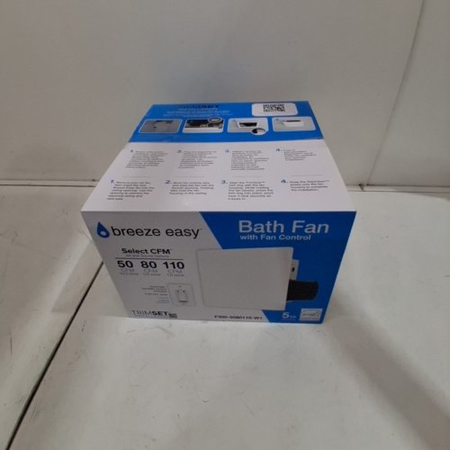 BREEZE EASY EASY INSTALL BATHROOM FAN - 50/80/110 CFM - WHITE (MODEL:5192227) image 4