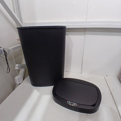 STAINLESS STEEL AUTOMATIC MOTION SENSOR GARBAGE TRASH CAN - 13 GAL - BLACK image 3