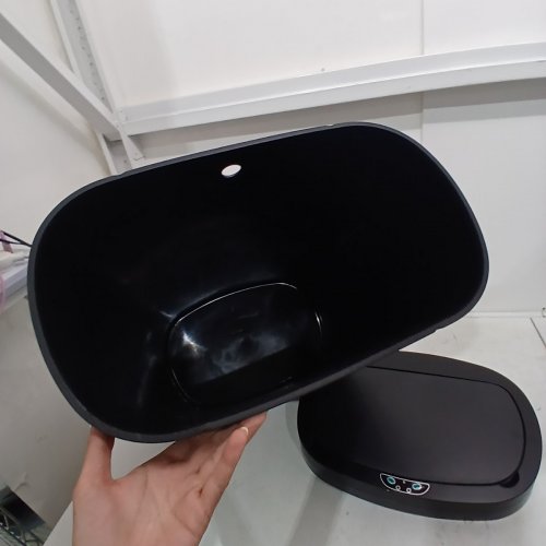 STAINLESS STEEL AUTOMATIC MOTION SENSOR GARBAGE TRASH CAN - 13 GAL - BLACK image 4