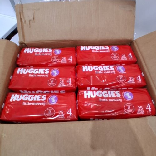 150PK HUGGIES LITTLE MOVERS DIAPERS - SIZE 4 - WHITE image 2