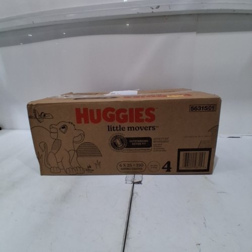 150PK HUGGIES LITTLE MOVERS DIAPERS - SIZE 4 - WHITE image 3