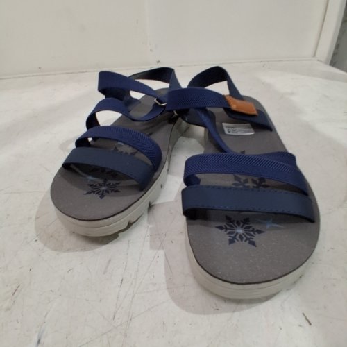 WOMEN'S BEACH SANDAL WITH CUSHIONED SOLE - 6 (37) - NAVY BLUE image 2