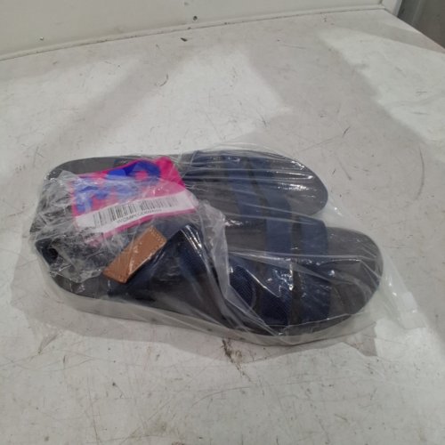 WOMEN'S BEACH SANDAL WITH CUSHIONED SOLE - 6 (37) - NAVY BLUE image 5