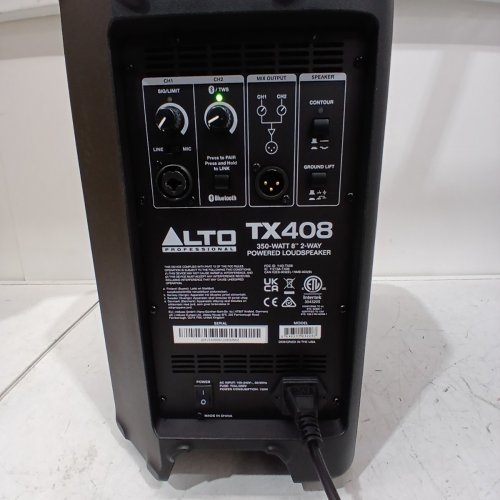 ALTO 350W 8" POWERED PA SPEAKER WITH BLUETOOTH, 2-CHANNEL MIXER & LINE LEVEL FOR MOBILE DJS AND MUSICIANS - BLACK (MODEL: TX408) image 6