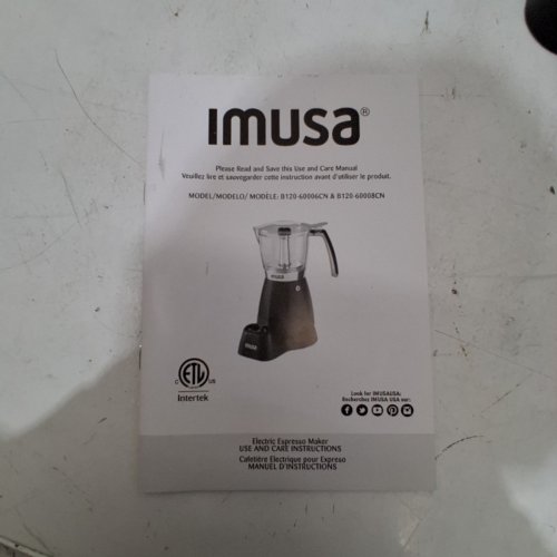 IMUSA ELECTRIC ESPRESSO MAKER - UP TO 6 DEMITASSE CUPS - BLACK - (B120-60006) image 4