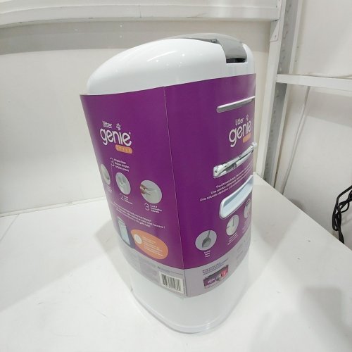 LITTER GENIE PAIL STYLE CAT LITTER WASTE DISPOSAL SYSTEM - WHITE/GREY (MODEL: 00666594210890) image 3