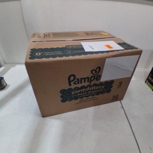 168PK PAMPERS SWADDLERS DISPOSABLE DIAPERS - SIZE 3 (13-26LBS) image 4