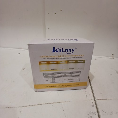 KNLNNY WARE LED RECESSED DIMMABLE LIGHT WITH JUNCTION BOX - 750 LM - 9W - 4" - WHITE (MODEL: KL001) image 2