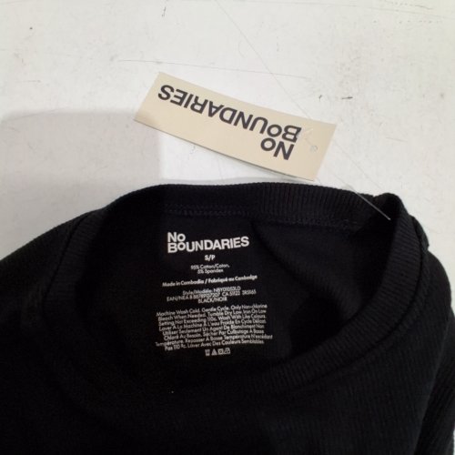 NO BOUNDARIES SLEEVELESS TOP - SMALL - BLACK (STYLE: NBY01053LD) image 3