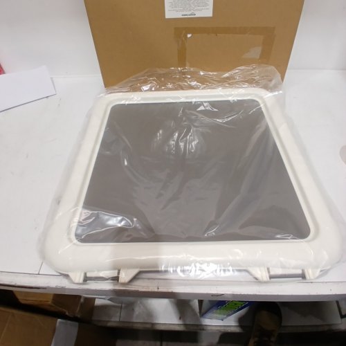 AMAZON BASICS DOG TRAINING PAD HOLDER - 22" X 22" - WHITE/GREY image 2