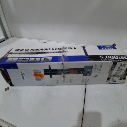 FZZO A-FRAME TRAILER JACK, ADJUSTABLE DROP LEG - 5000LB - 15" TRAVEL - BLACK image 5