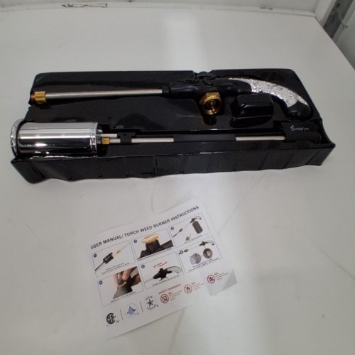 SUNIQFYRE PROPANE TORCH WITH DETACHABLE HANDLE - *TANK NOT INCLUDED* - BLACK/SILVER (MODEL: GF-8016) image 2
