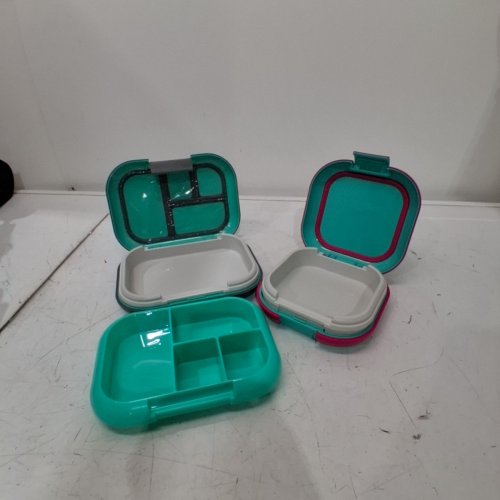 2PK BENTGO CHILL LUNCH BOX AND MINI BOX CONTAINERS WITH ICE PACKS - GREEN/GREY/PINK (MODEL: 1997883) image 2