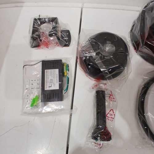 VIOSSN CORDLESS NOISELESS REVERSIBLE DIMMABLE LOW PROFILE CEILING FAN WITH LIGHTS & REMOTE - 42" - BLACK (MODEL:‎ 42-DY1183) image 5