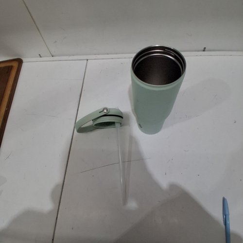 TAL INSULATED STAINLESS STEEL TUMBLER WITH STRAW LID - 30 OZ - MINT GREEN image 3