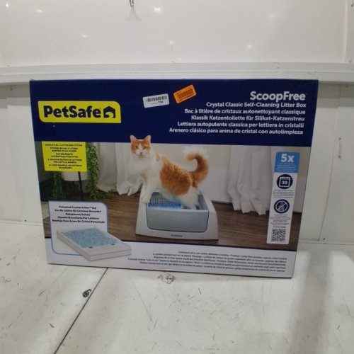 PETSAFE CRYSTAL CLASSIC SELF-CLEANING LITTER BOX- LARGE - 19 V 1.26A - GRAY (MODEL: 300-3407-2) image 7