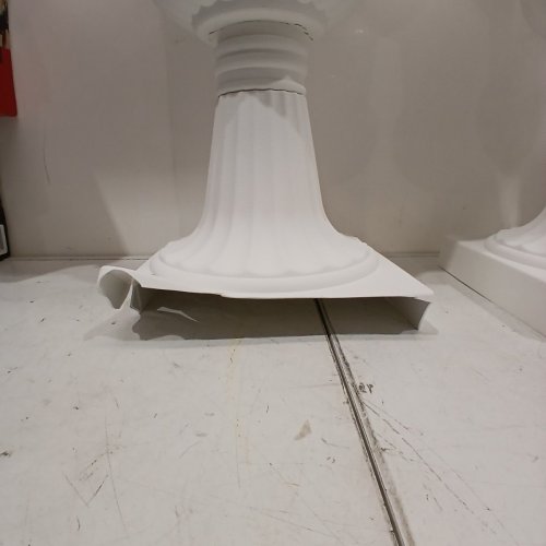 2PK INDOOR AND OUTDOOR PLASTIC URN PLANTER - 9.8" X 16.5" - WHITE (MODEL: KDKD2986W) image 4