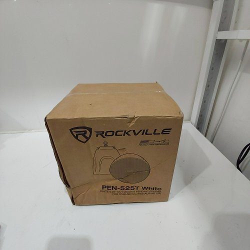 ROCKVILLE HANGING PENDANT SPEAKER - 5.25" - 70V - 20W/10W/5W/2.5W TAPS - WHITE (MODEL: PEN-525T WHITE) image 2