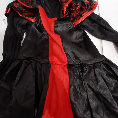 2PC GIRL'S PARTYHOLICS BLOODMOON BELLA COSTUME - LARGE (10-12) - BLACK / RED (STYLE: 14882 L) image 3