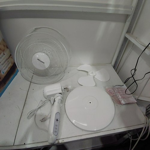 PELONIS PEDESTAL STANDING FAN, BUILT IN TIMER, OSCILLATION & 3-SPEED SETTINGS - 16'' - WHITE (MODEL:PFS40A4BWW) image 3
