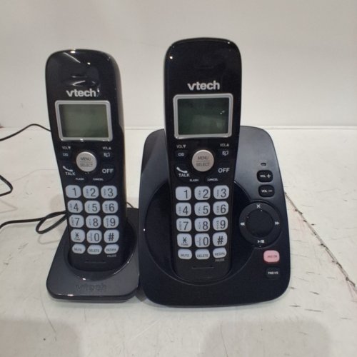 4PC VTECH DECT 6.0 HANDSET CORDLESS HOME PHONE ANSWERING SYSTEMS WITH ANSWERING MACHINE - BLACK (MODEL: CS6224-21) image 3
